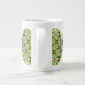 Ästhetische Blume Muster Jumbo-Tasse (Rückseite)