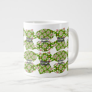 Ästhetische Blume Muster Jumbo-Tasse