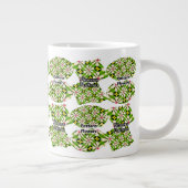 Ästhetische Blume Muster Jumbo-Tasse (Rechts)