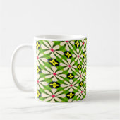 Ästhetische Blume Muster Kaffeetasse (Links)