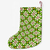 Ästhetische Blume Muster Kleiner Weihnachtsstrumpf (Rückseite)