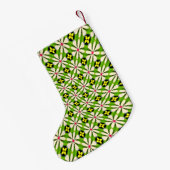 Ästhetische Blume Muster Kleiner Weihnachtsstrumpf (Rückseite (Hängend))