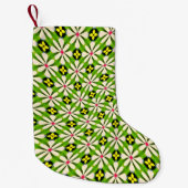 Ästhetische Blume Muster Kleiner Weihnachtsstrumpf (Vorderseite)