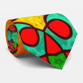 Ästhetische Blume Muster Krawatte (Gerollt)