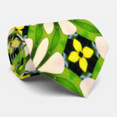 Ästhetische Blume Muster Krawatte (Gerollt)