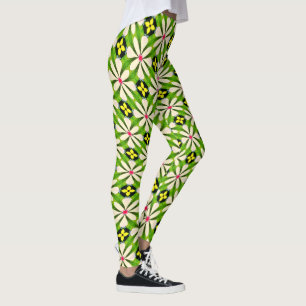 Ästhetische Blume Muster Leggings