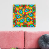 Ästhetische Blume Muster Leinwanddruck (Insitu (Wohnzimmer))