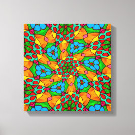 Ästhetische Blume Muster Leinwanddruck