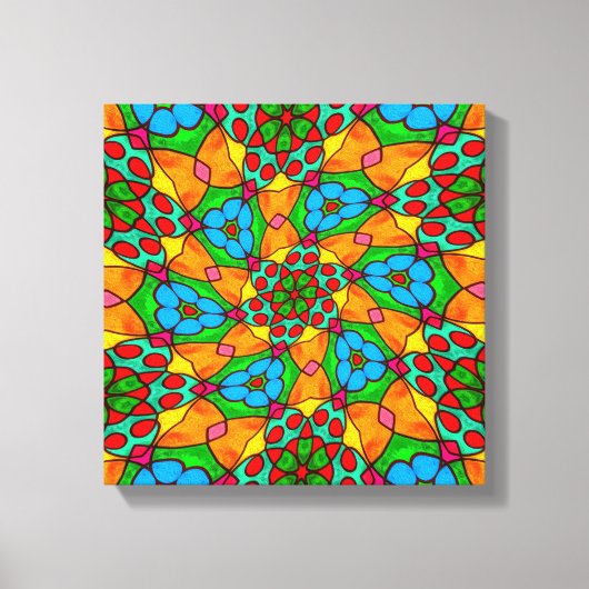 Ästhetische Blume Muster Leinwanddruck (Vorderseite)