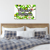 Ästhetische Blume Muster Leinwanddruck (Insitu (Schlafzimmer))
