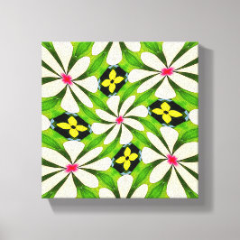 Ästhetische Blume Muster Leinwanddruck