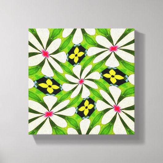 Ästhetische Blume Muster Leinwanddruck (Vorderseite)