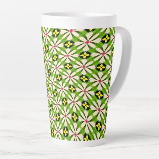 Ästhetische Blume Muster Milchtasse (Rechte Ecke)