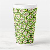 Ästhetische Blume Muster Milchtasse (Vorderseite)