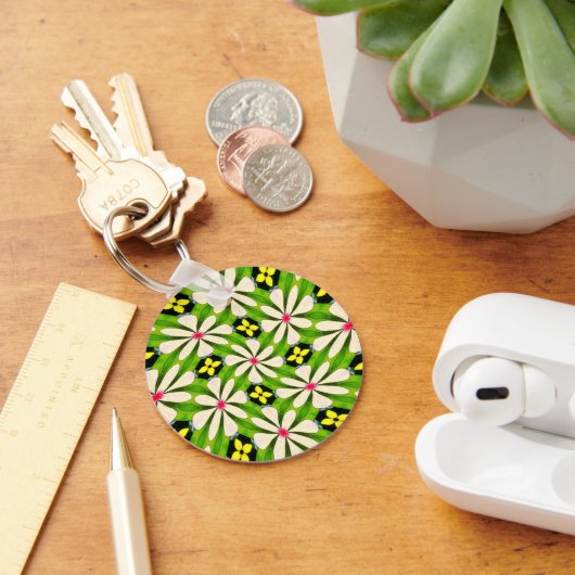 Ästhetische Blume Muster Schlüsselanhänger (Schreibtisch)