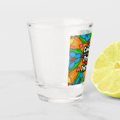 Ästhetische Blume Muster Schnapsglas (Links)
