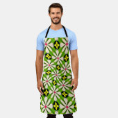 Ästhetische Blume Muster Schürze (Getragen)