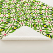 Ästhetische Blume Muster Sherpadecke (3/4)