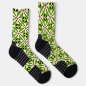 Ästhetische Blume Muster Socken (Rechts)