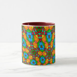Ästhetische Blume Muster Tasse