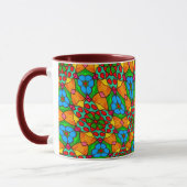 Ästhetische Blume Muster Tasse (Links)