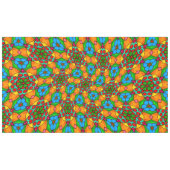 Ästhetische Blume Muster Tischdecke (Vorderseite (Horizontal))