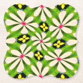 Ästhetische Blume Muster Untersetzer (Vorderseite)