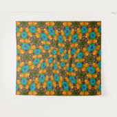 Ästhetische Blume Muster Wandteppich (Vorderseite (Horizontal))