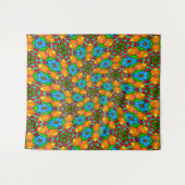 Ästhetische Blume Muster Wandteppich (Vorderseite (Horizontal))