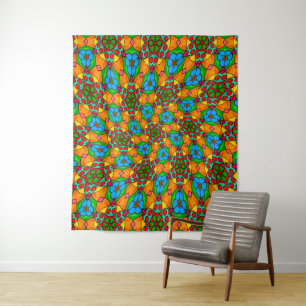 Ästhetische Blume Muster Wandteppich
