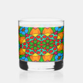 Ästhetische Blume Muster Whiskyglas (Rechts)
