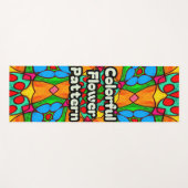 Ästhetische Blume Muster Yogamatte (Vorderseite (Horizontal))