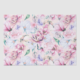 Ästhetische Blume nahtlos Muster Seidenpapier