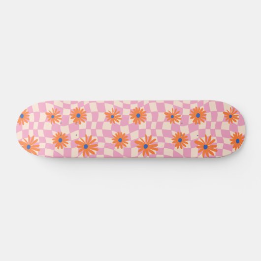 Ästhetische Blume Skateboarddesign Skateboard (Horizontal)