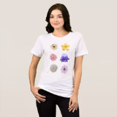 Ästhetische Blume T - Shirt (Vorderseite voll)
