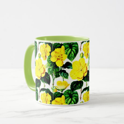 Ästhetische Blume Tasse (Vorderseite Links)