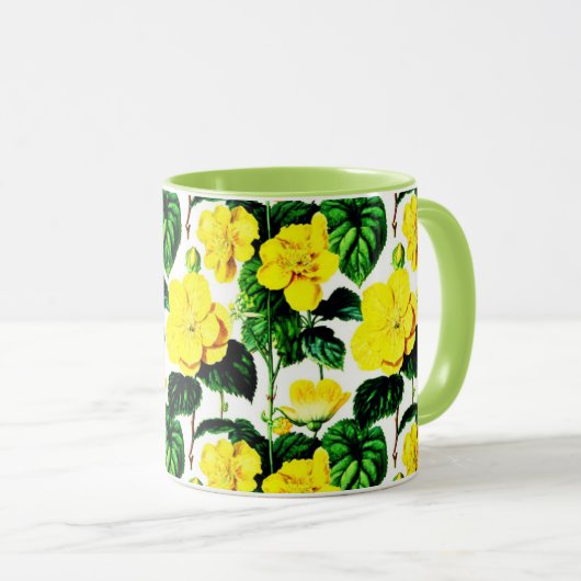 Ästhetische Blume Tasse (VorderseiteRechts)