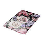 Ästhetische Blumen Badematte (Schrägansicht)