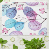 Ästhetische Blumen Geschirrtuch (Gefaltet)