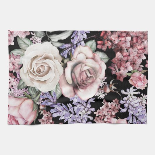 Ästhetische Blumen Geschirrtuch (Horizontal)
