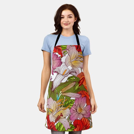 Ästhetische Blumen Schürze