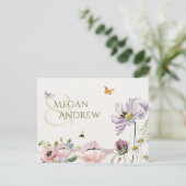 Ästhetische Blütenblüte Postkarte (Stehend Vorderseite)