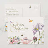 Ästhetische Blütenblüte Postkarte (Vorne/Hinten)