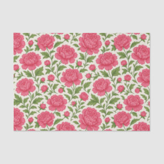 Ästhetische Blütenlush Pink Peonies Seidenpapier