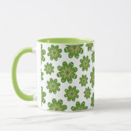 Ästhetische Bohemische Blume Geometrischer Name Gr Tasse