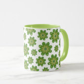 Ästhetische Bohemische Blume Geometrischer Name Gr Tasse (VorderseiteRechts)