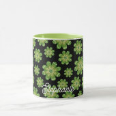 Ästhetische Bohemische Blume Geometrischer Name Sc Tasse (Zentrum)