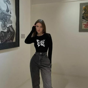 Ästhetische Butterfly Minimalistischer Dispersal T T-Shirt