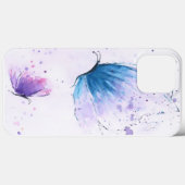 Ästhetische Butterfly Watercolor iPhone Case (Rückseite (Horizontal))