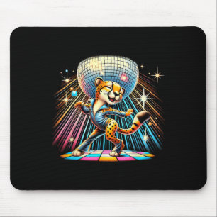 Ästhetische Cheetah Disco Dancer Spooky Tanz Kinde Mousepad